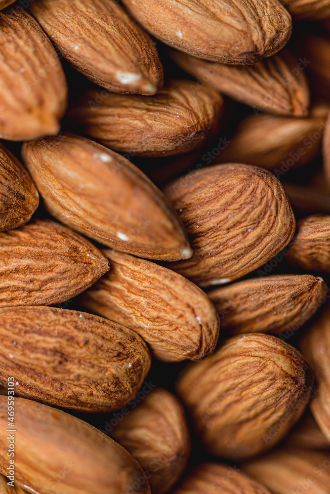 almonds closeup almonds closeup