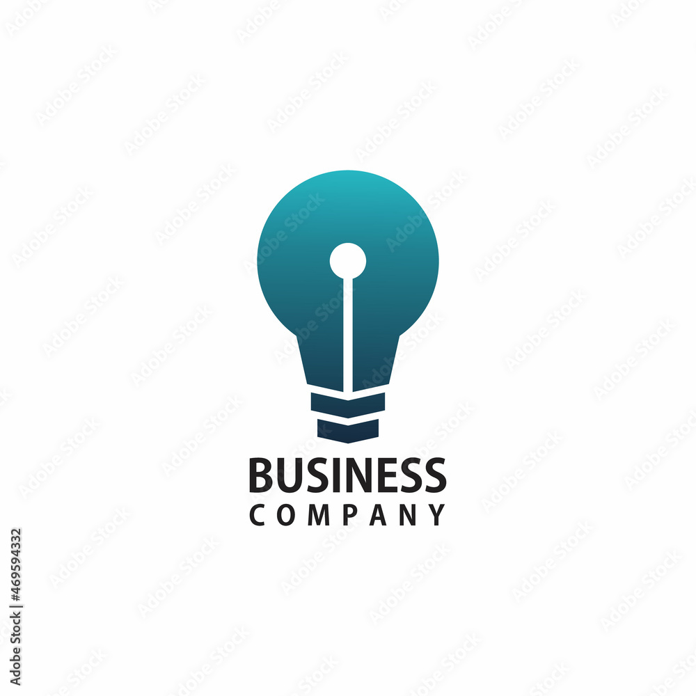 bulb and pen logo design, education logos bulb and pen logo design, education logos