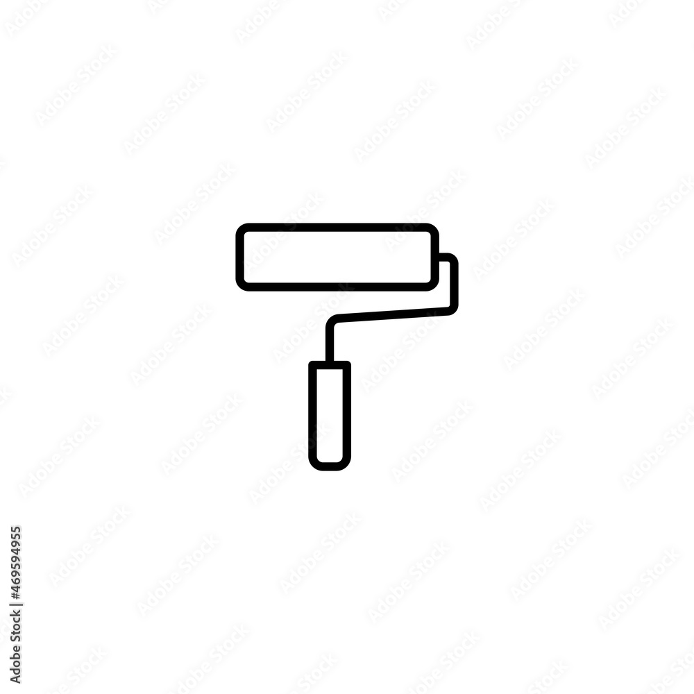 Paint roller icon, Paint roller sign vector Paint roller icon, Paint roller sign vector