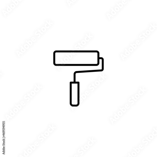 Paint roller icon, Paint roller sign vector