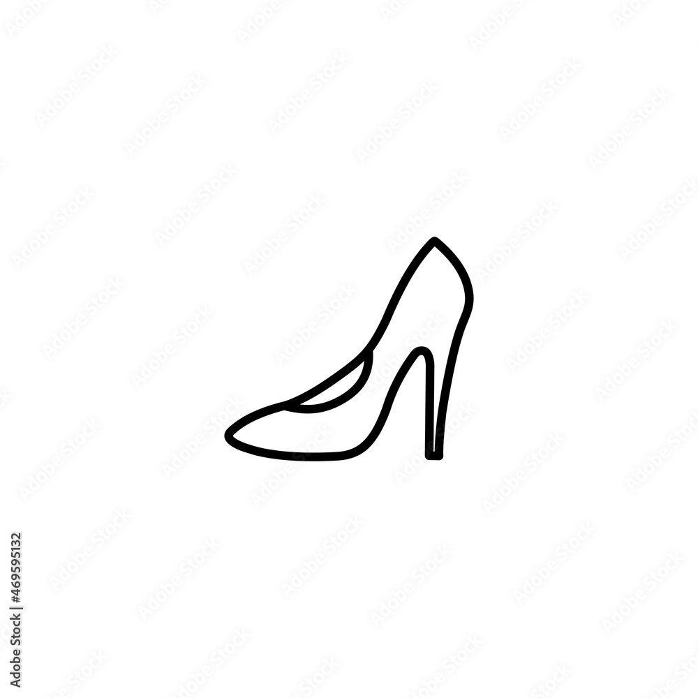 High heel icon, High heel sign vector High heel icon, High heel sign vector