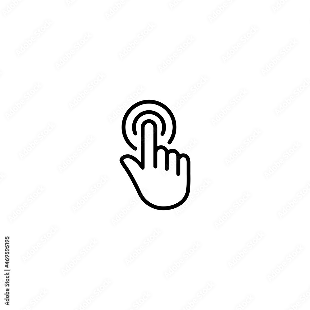 Hand touch icon, Hand cursor click icon vector Hand touch icon, Hand cursor click icon vector