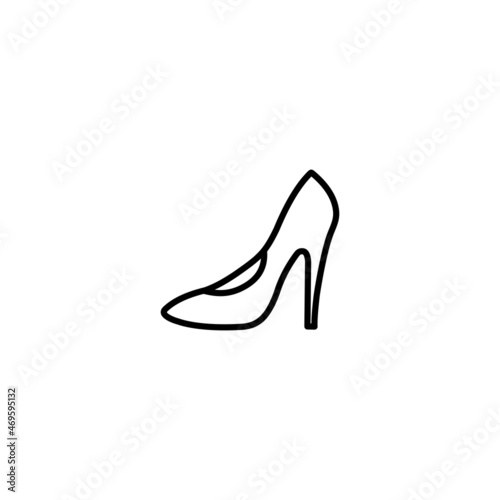 High heel icon, High heel sign vector