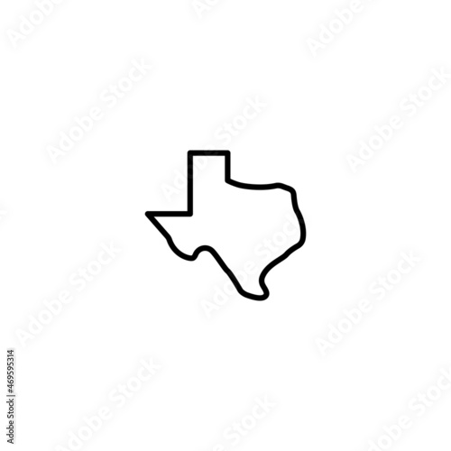 Texas maps icon, texas maps sign vectoir