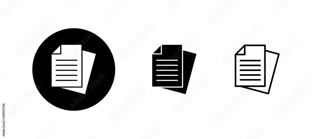 Document icons set. Paper sign and symbol. File Icon Document icons set. Paper sign and symbol. File Icon