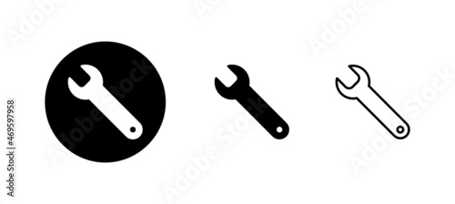 Wrench icons set. repair icon. tools sign and symbol