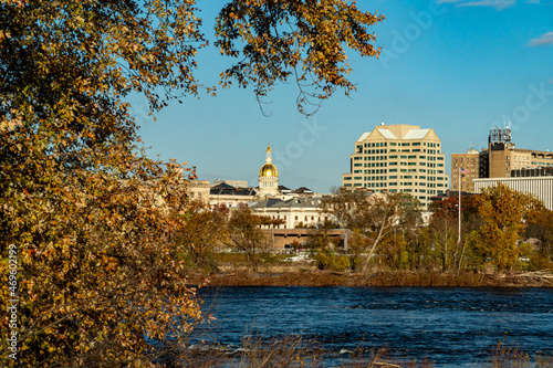 New Jersey State Capitol Building and the Delaware River