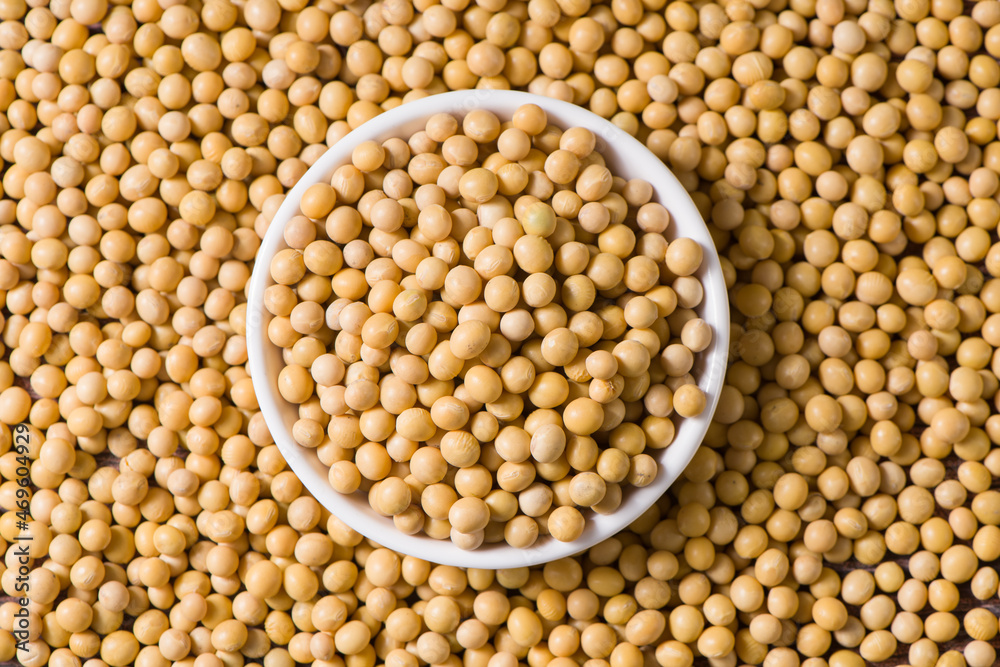 Soybean seeds grain texture background.top view Soybean seeds grain texture background.top view