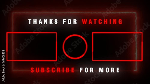 Youtube End Screen Red Color
