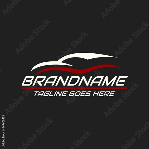 simple car logo, auto part or workshop. vector illustration for business logo or icon