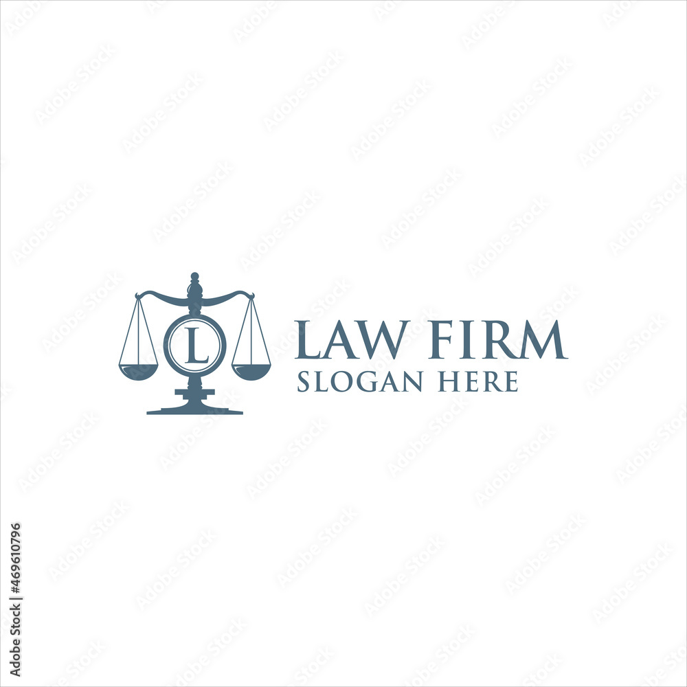 vector law logo with unique and literal style vector law logo with unique and literal style