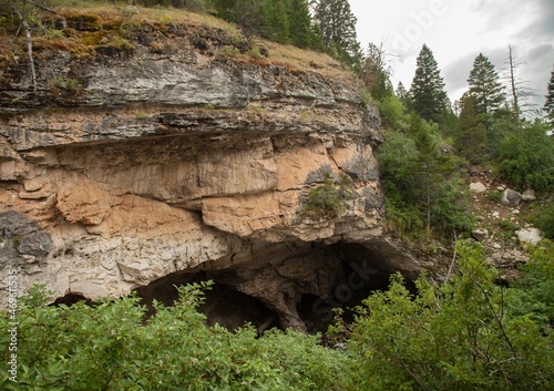 Sinks Cave in Sinks Canyon State Park, Wyoming