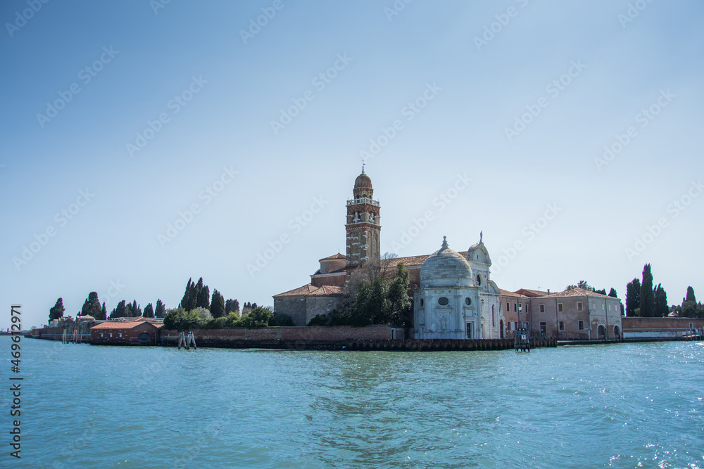 San Michele Island is Venice’s cemetery island, Cemetery,  Veneto, Italy, Europe,march, 2019