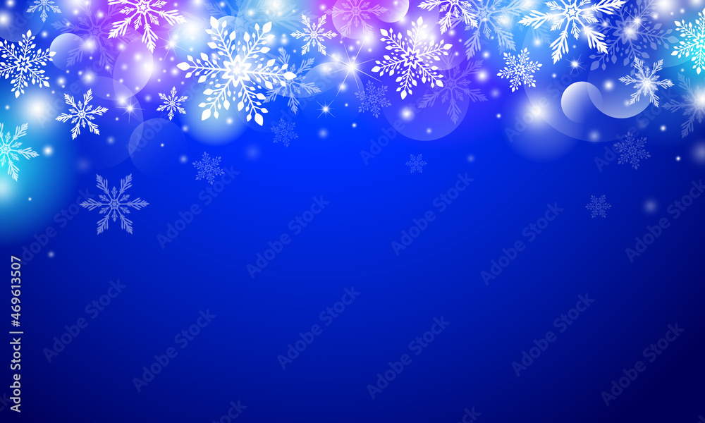 Christmas and winter background design of snowflake with bokeh light vector illustration Christmas and winter background design of snowflake with bokeh light vector illustration