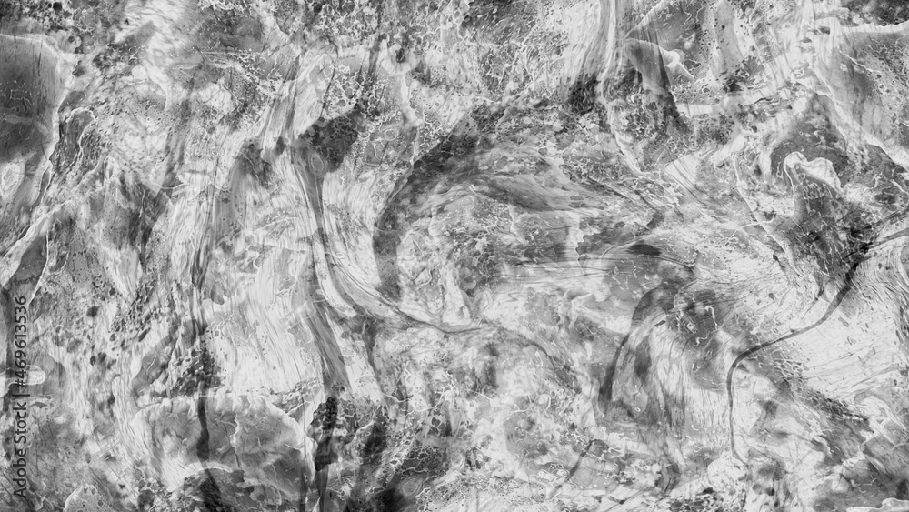 Fototapeta premium Concrete wall white grey color for background. Old grunge textures with scratches and cracks. White painted cement wall texture.