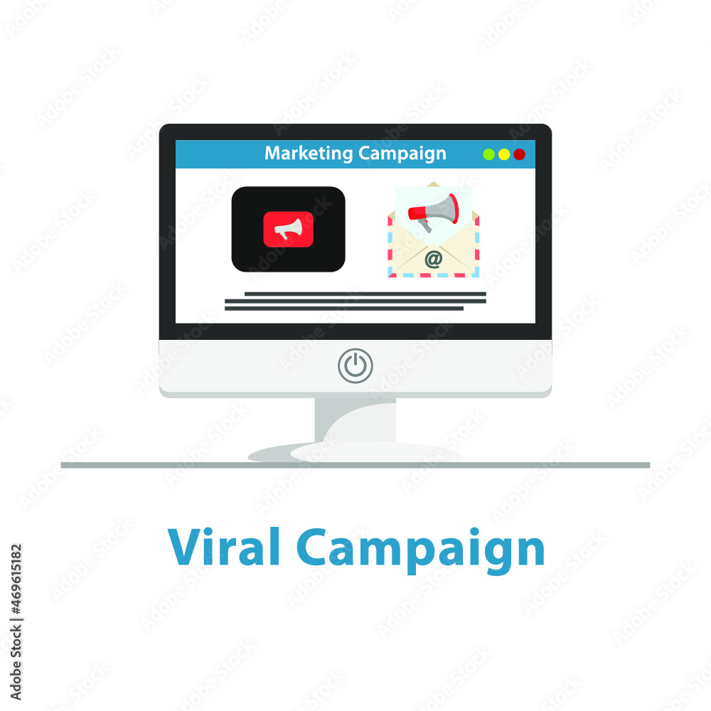 seo viral campaign in pc monitor