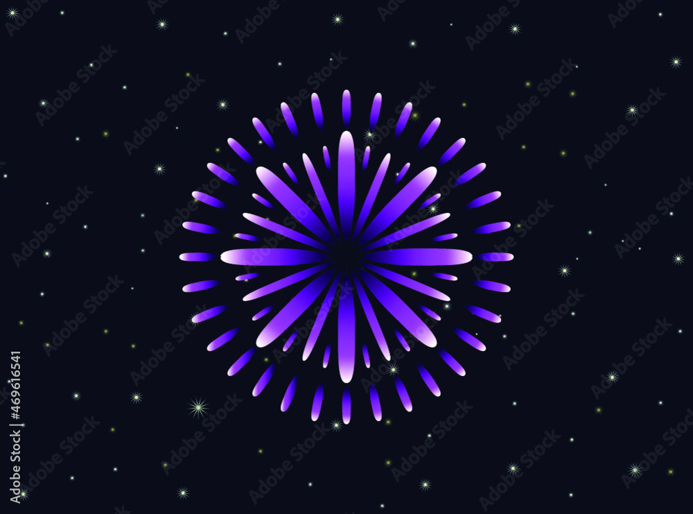 Purple fireworks explosion vector illustration Purple fireworks explosion vector illustration