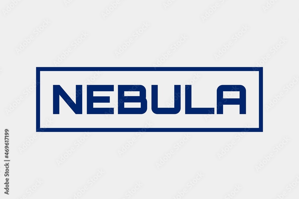 Nebula flat typography t-shirt vector design. Nebula flat typography t-shirt vector design.