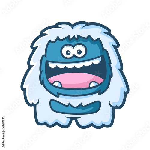 yeti mascot  in vector
