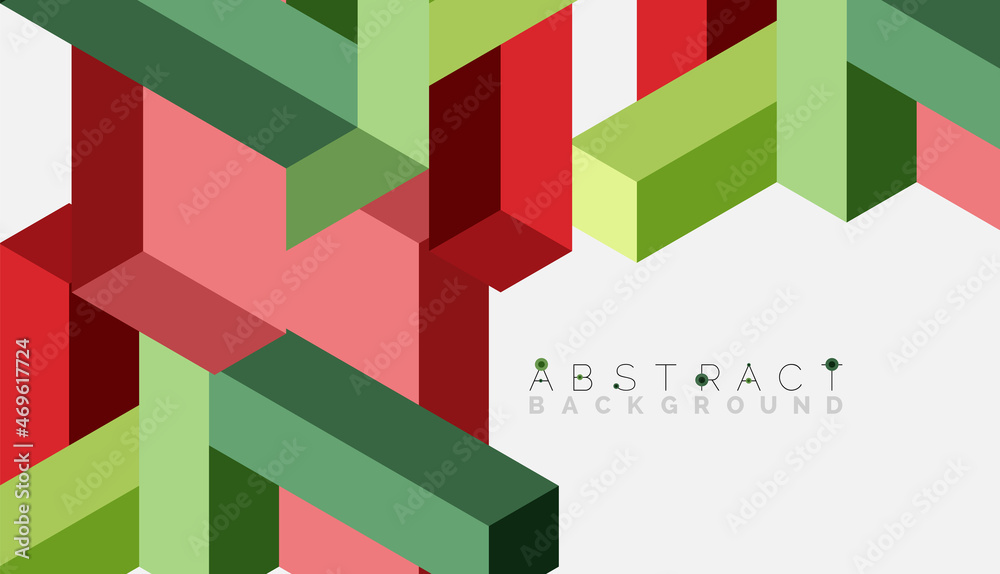 Abstract background. 3d cubes, cubic elements and blocks. Techno or business concept for wallpaper, banner, background, landing page Abstract background. 3d cubes, cubic elements and blocks. Techno or business concept for wallpaper, banner, background, landing page