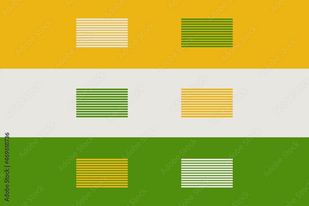 India conceptual vector background design. Yellow, white, and green concept background design. Fabric background design. Apparel sector clothes fabric design. India conceptual vector background design. Yellow, white, and green concept background design. Fabric background design. Apparel sector clothes fabric design.