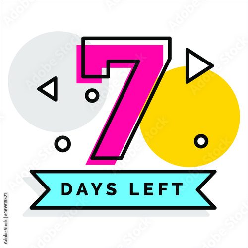 Number of days left badge