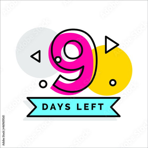 Number of days left badge