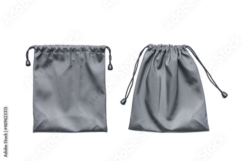 Gray bag isolated on white background with clipping path include for design usage purpose.