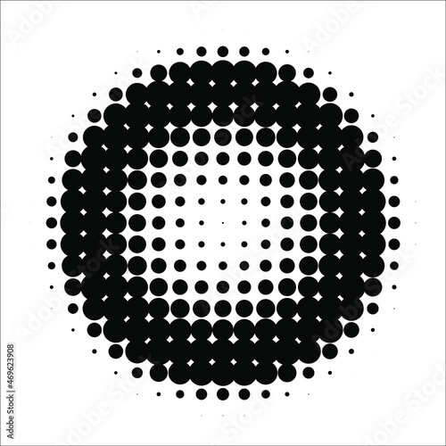 Circle retro halftone pattern background