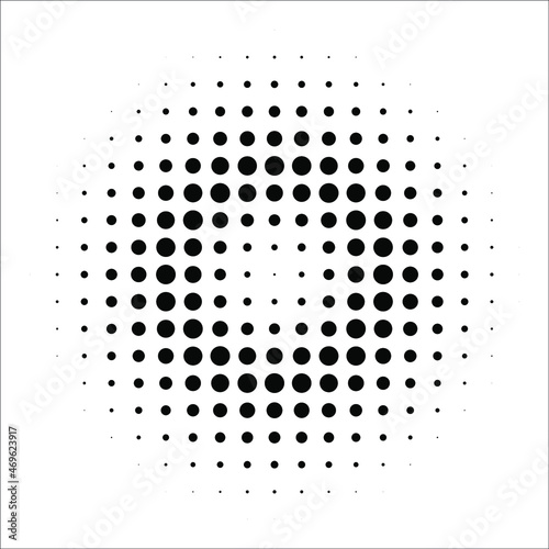 Circle retro halftone pattern background