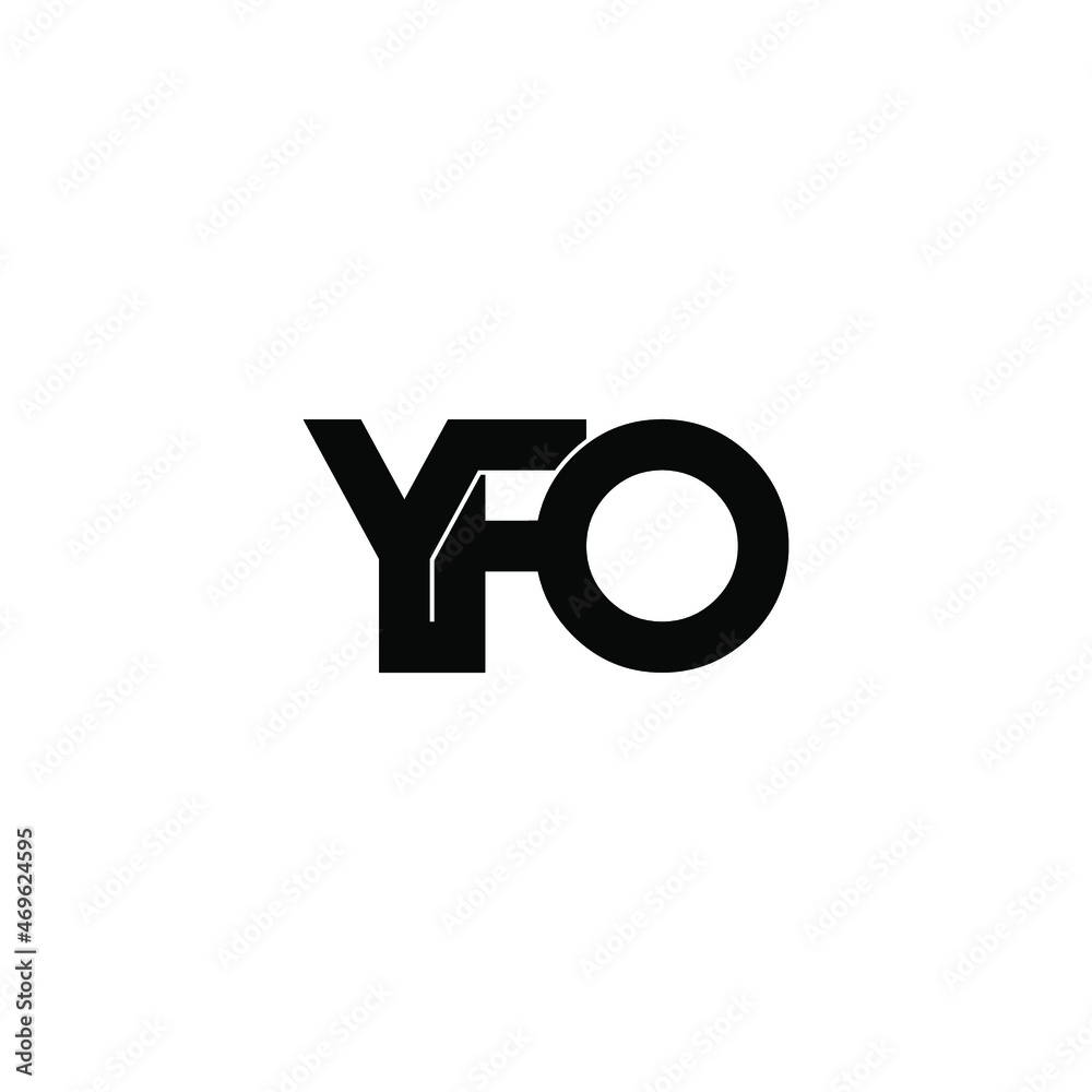 yfo initial letter monogram logo design yfo initial letter monogram logo design