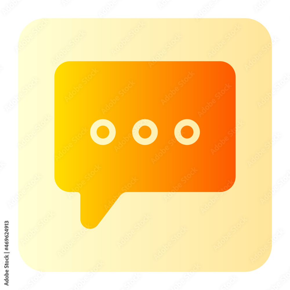speech bubble gradient icon speech bubble gradient icon