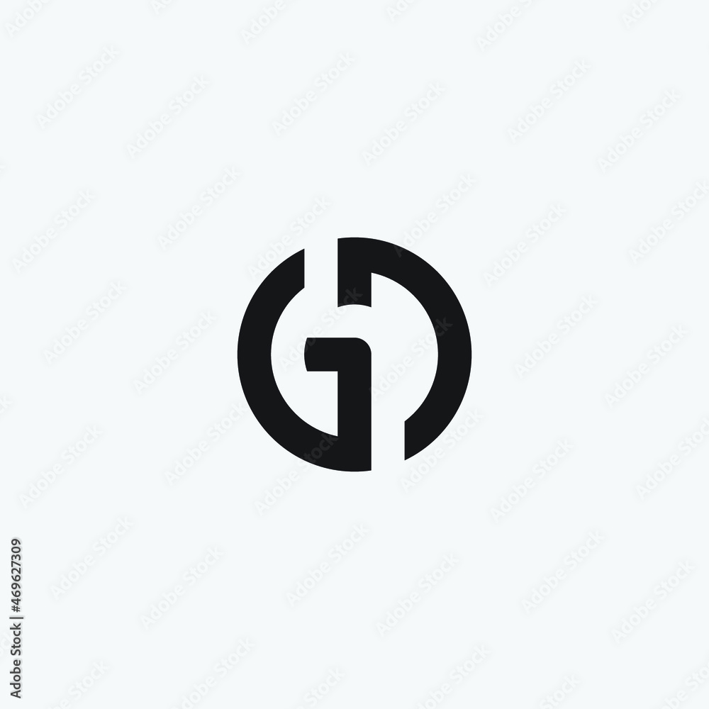 Vector initial GD letter monogram design ĺogo template. Vector initial GD letter monogram design ĺogo template.