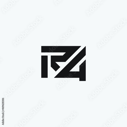 Free Download Vector initial letter R4 monogram logo design. - GFXLoad