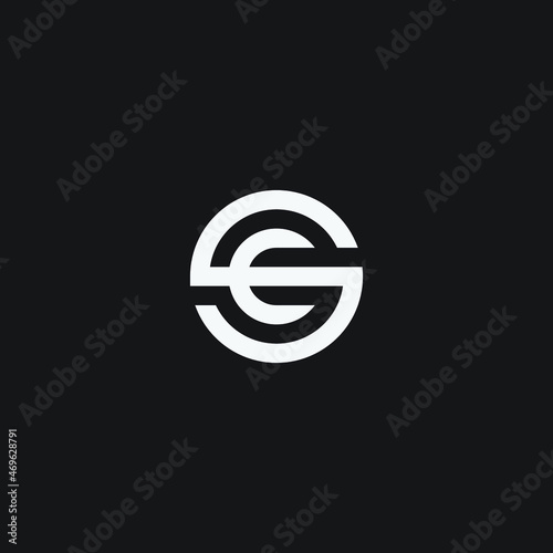 Vector initial SC letter monogram logo template.