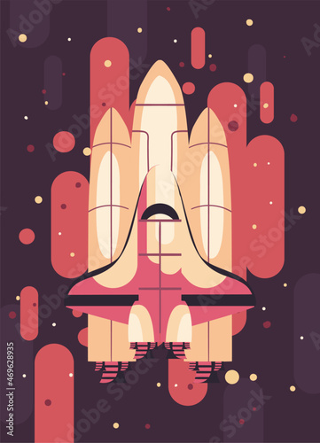 space rocket poster