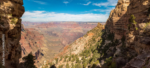 Scenic view on the Grand Canyon from South Kaibab Trail  Arizona