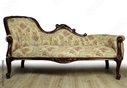 Sofa banquette in Baroque style.