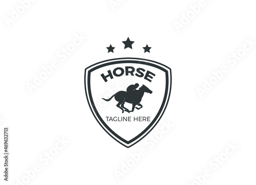 The vintage horse racing logo designs inspiration. 