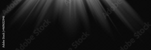 Vector transparent sunlight special lens flare light effect. Sun flash with rays and spotlight.