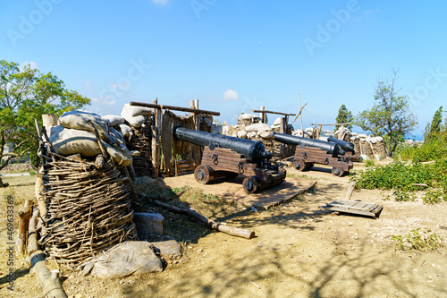 Sevastopol, Crimea. Defensive fortification. Memorial complex Malakhov Kurgan photo