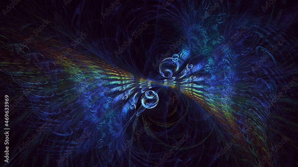 3D rendering abstract multicolor fractal light background 3D rendering abstract multicolor fractal light background