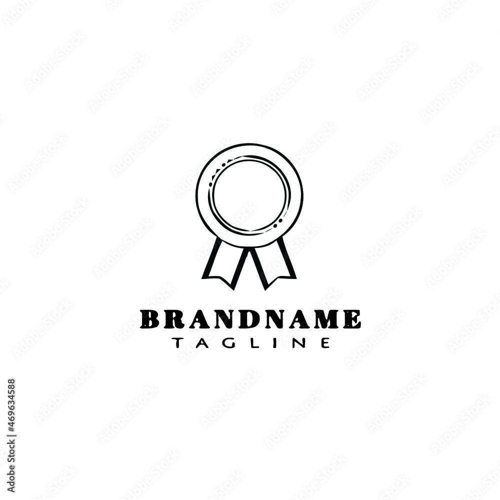 cockade with ribbon logo cartoon icon design template unique isolated vector illustration cockade with ribbon logo cartoon icon design template unique isolated vector illustration