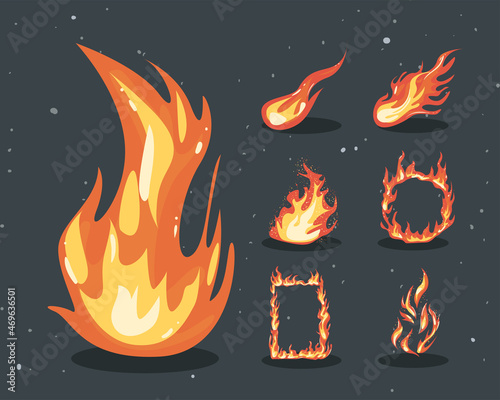 seven shine flames