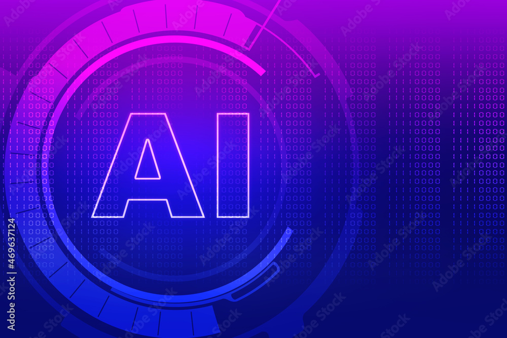 2d rendering Artificial Intelligence (AI) concept 2d rendering Artificial Intelligence (AI) concept