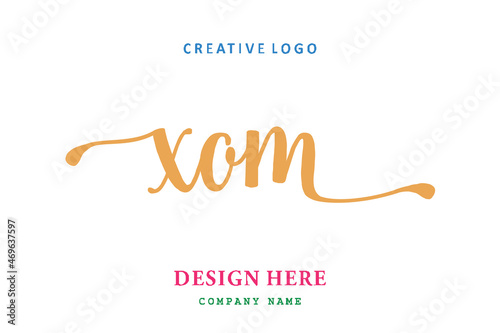XOM lettering logo is simple, easy to understand and authoritative