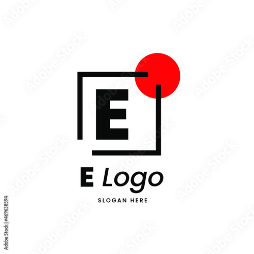 E Logo Design Template