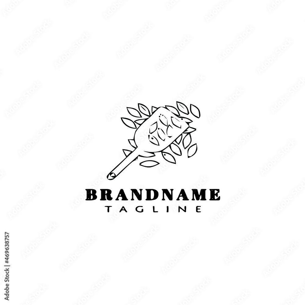 cocoa beans logo cartoon icon design template black vector illustration cocoa beans logo cartoon icon design template black vector illustration