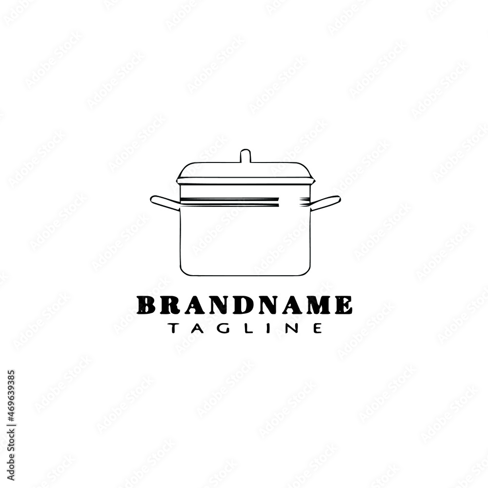 pan logo cartoon design icon template black vector illustration pan logo cartoon design icon template black vector illustration