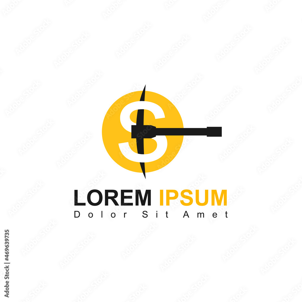 Illustration Vector Graphic of Money Pickaxe Logo. Perfect to use for Mining Company Illustration Vector Graphic of Money Pickaxe Logo. Perfect to use for Mining Company